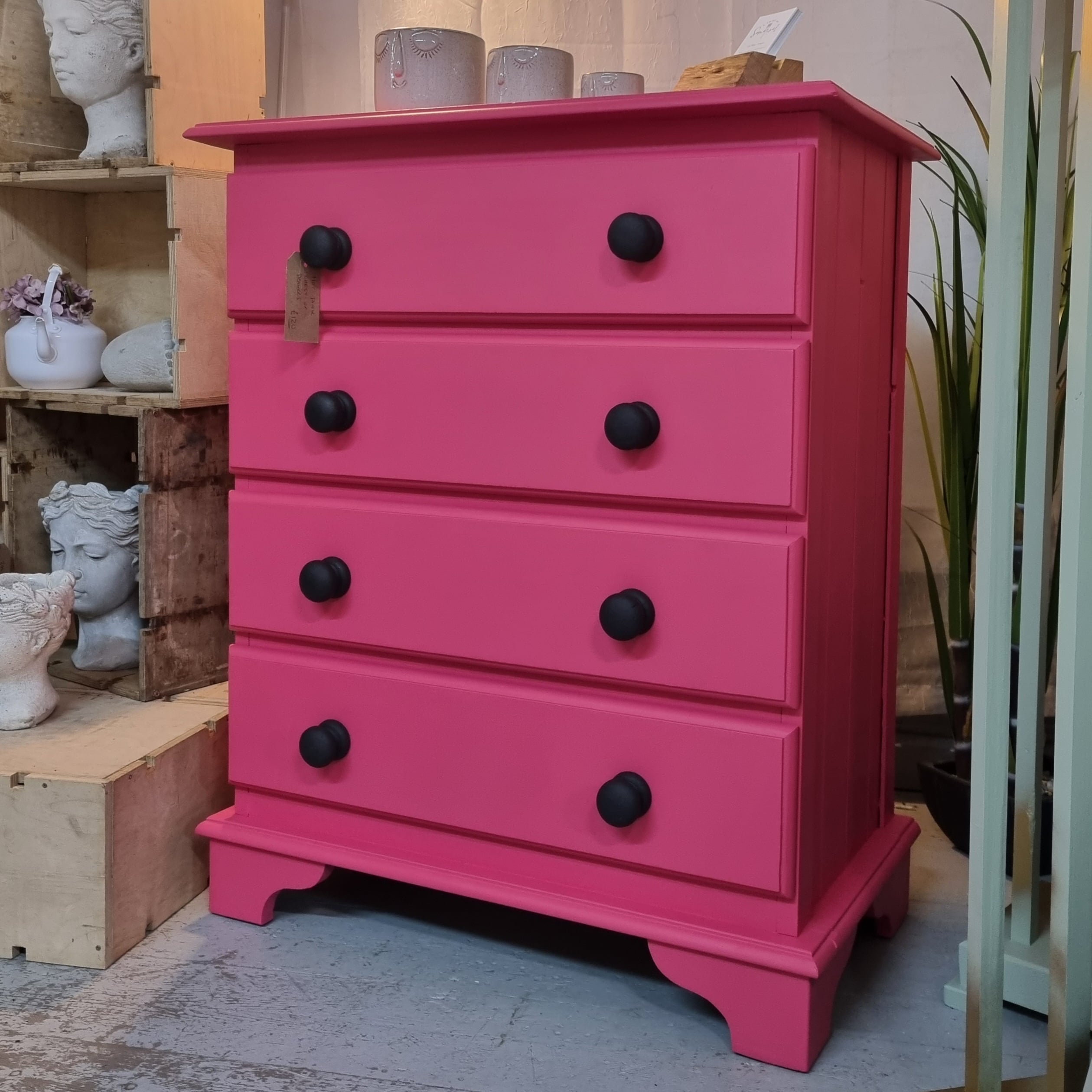 Raspberry Dream Hot Pink Chest of Drawers