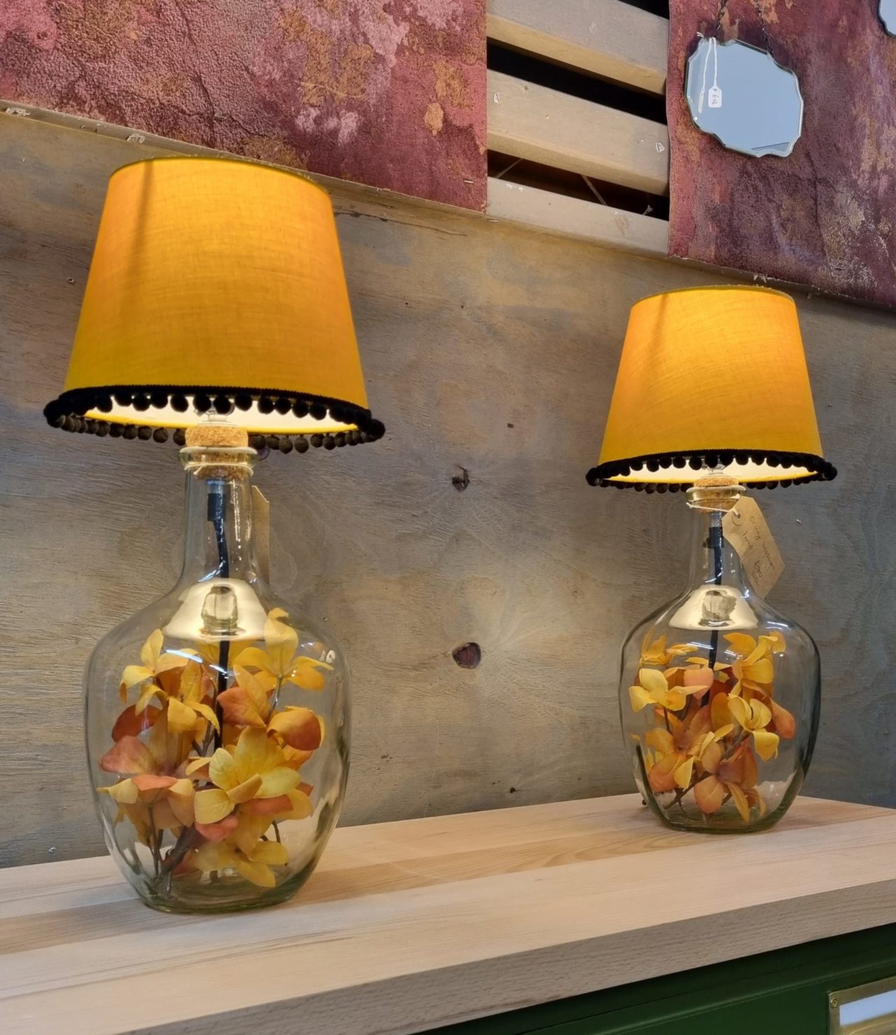 Orange Blossom Bottle Lamps