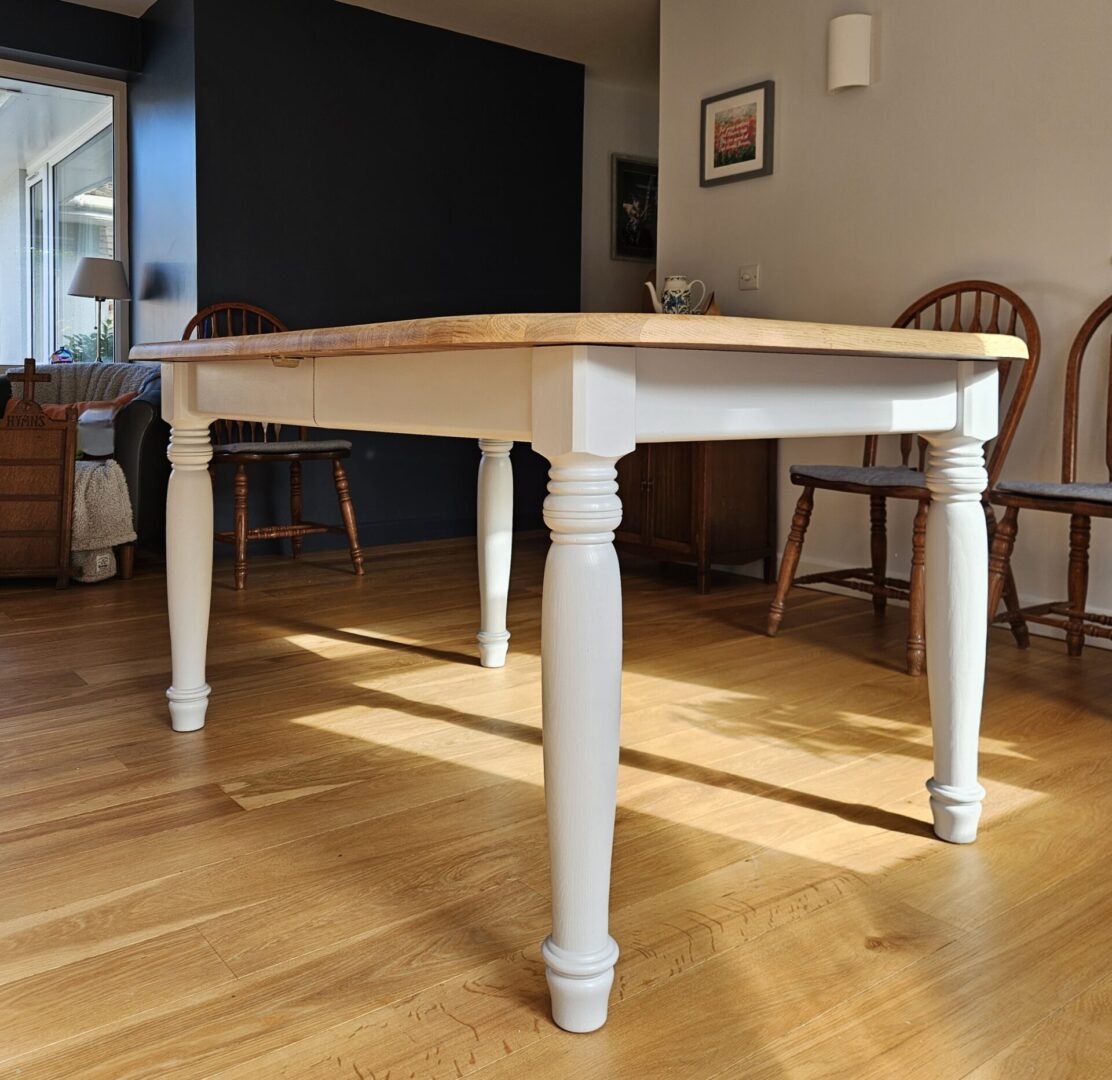 Refinished dining table