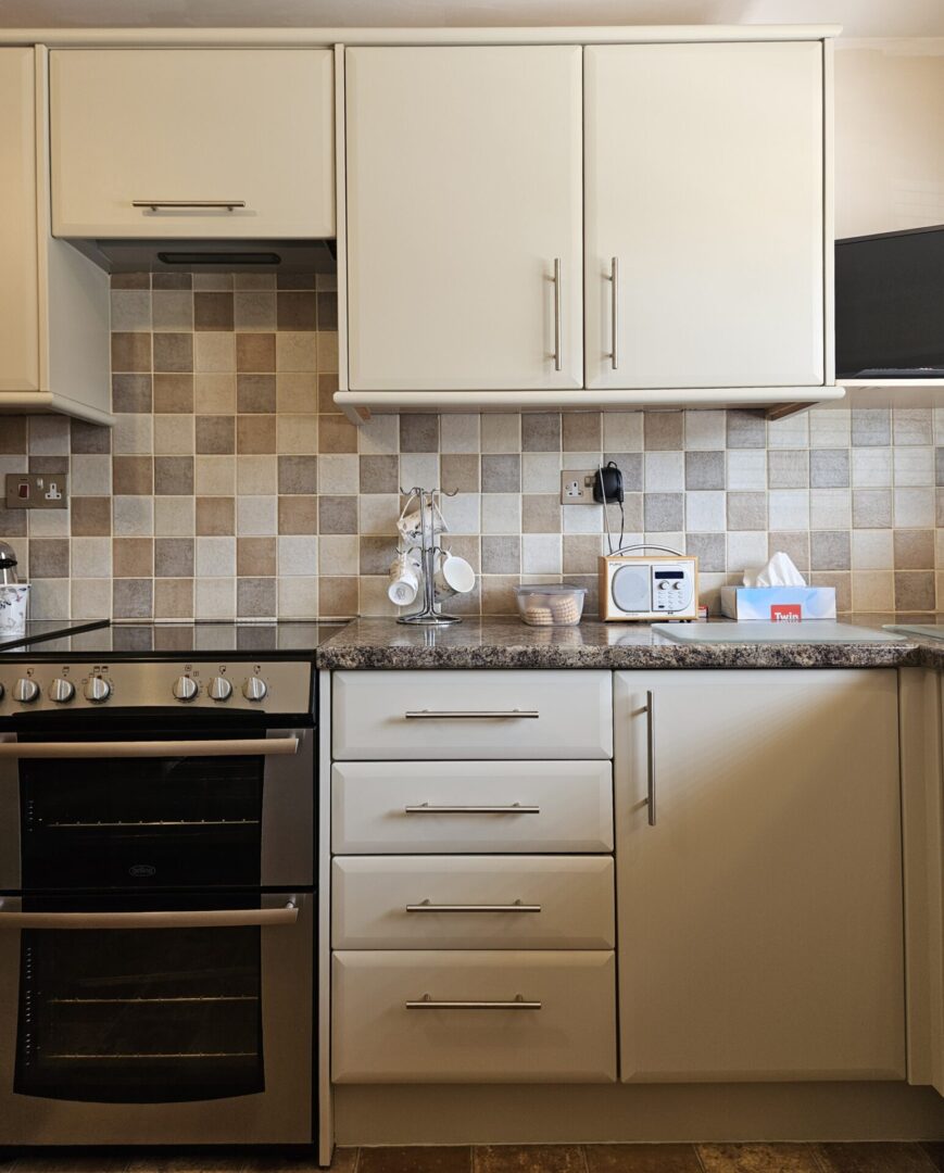 Portland Stone little greene kitchen