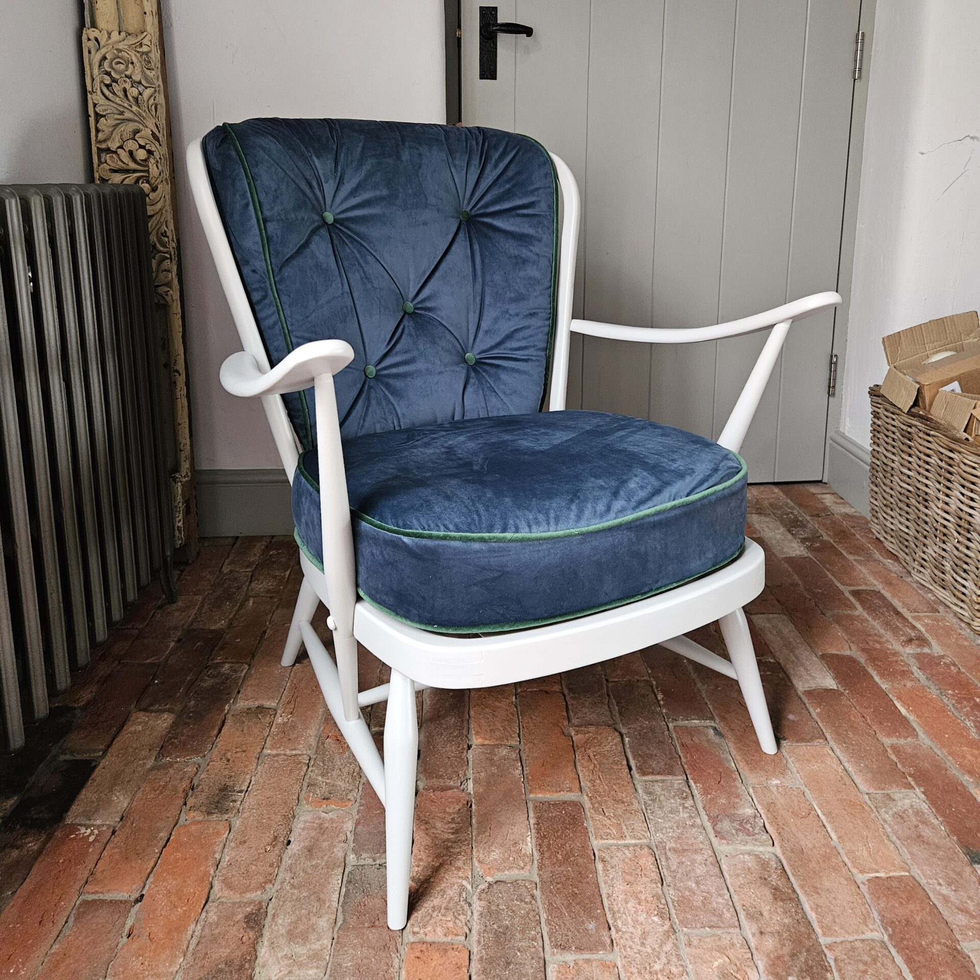 ercol armchair hand painted