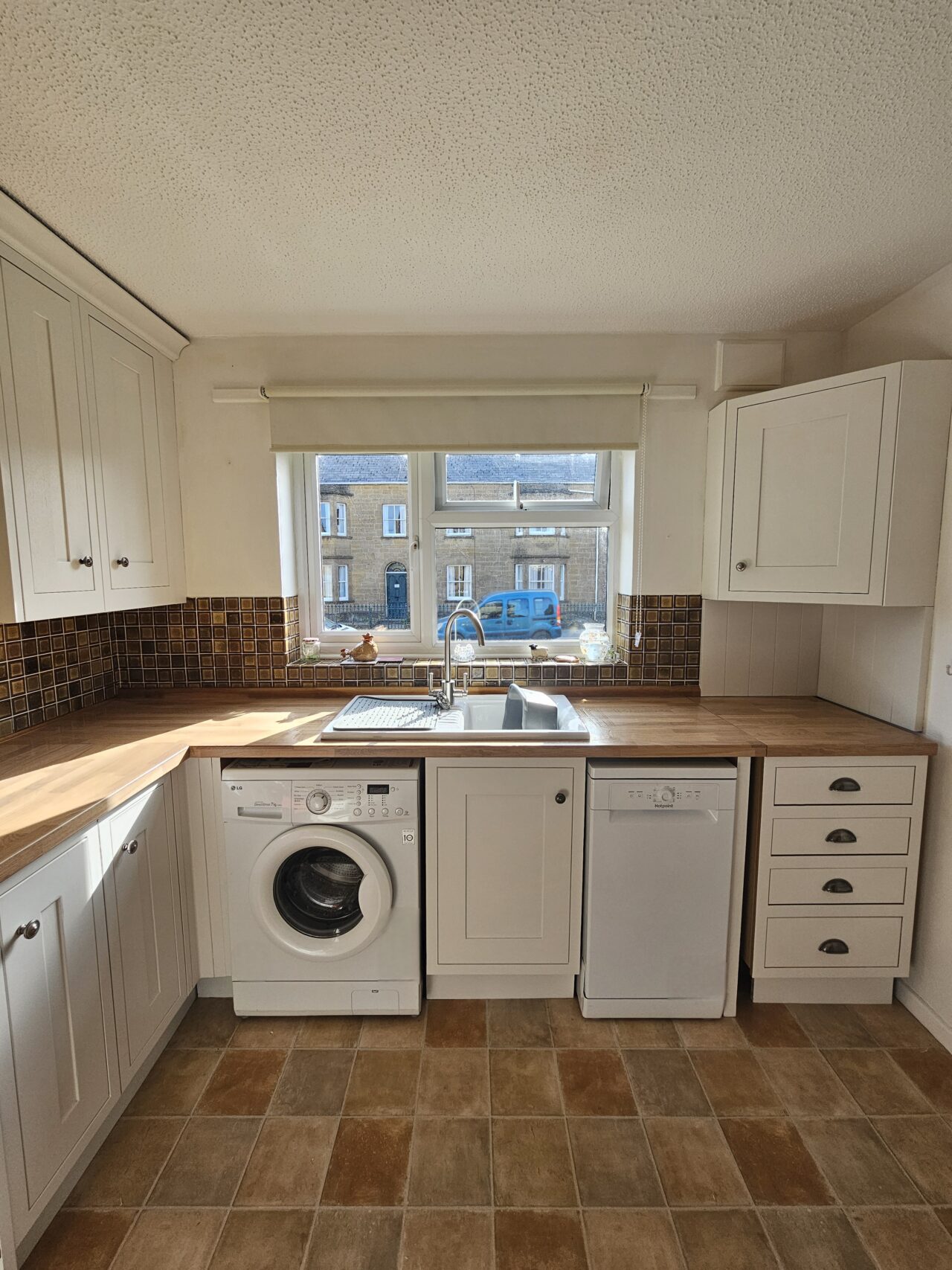 Linen Wash - hand painted kitchen transformation - A Twist of Somerset - commission painting