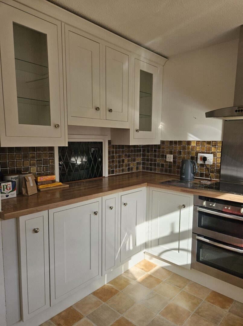 Linen Wash - hand painted kitchen transformation - A Twist of Somerset - commission painting