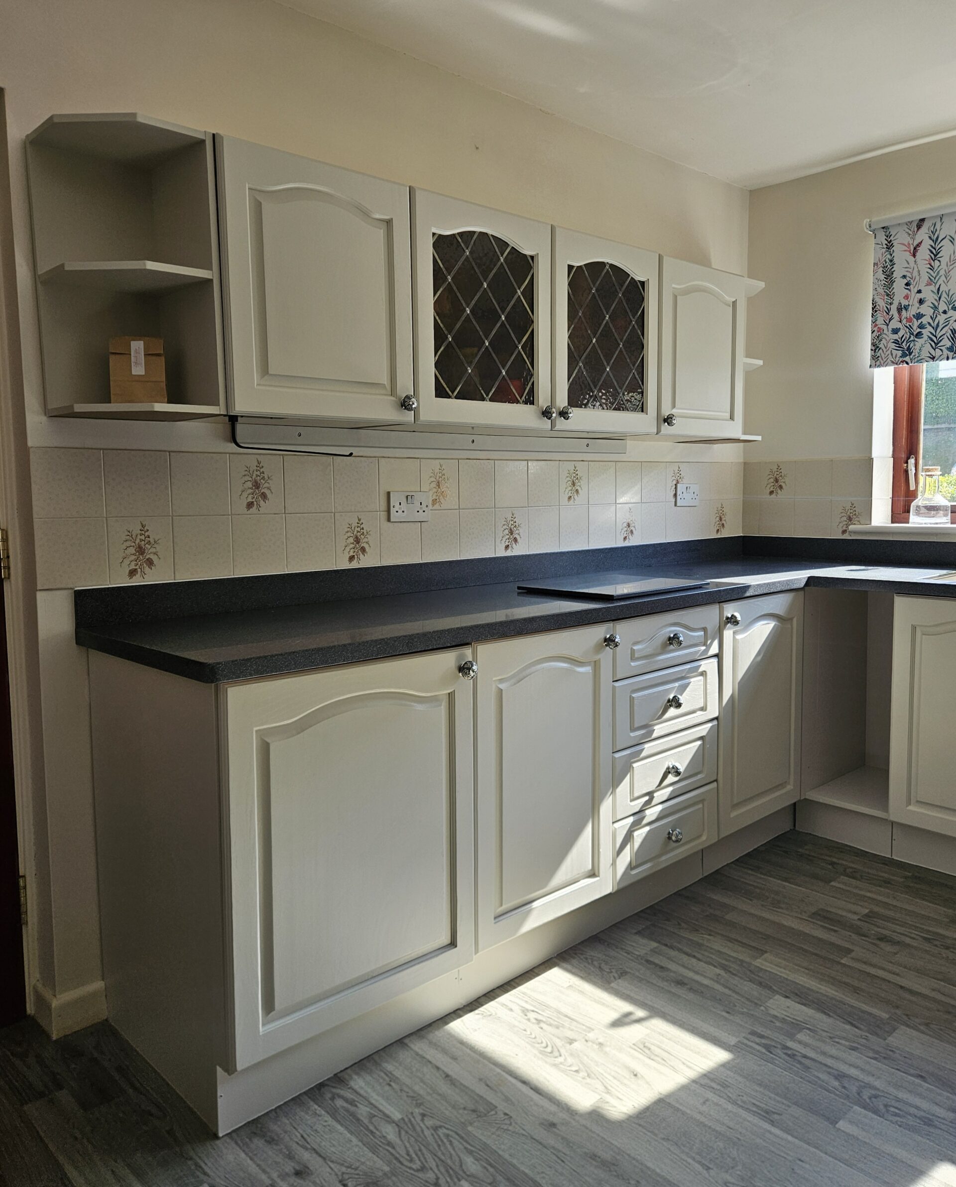 Limestone - hand painted kitchen transformation - A Twist of Somerset - commission painting