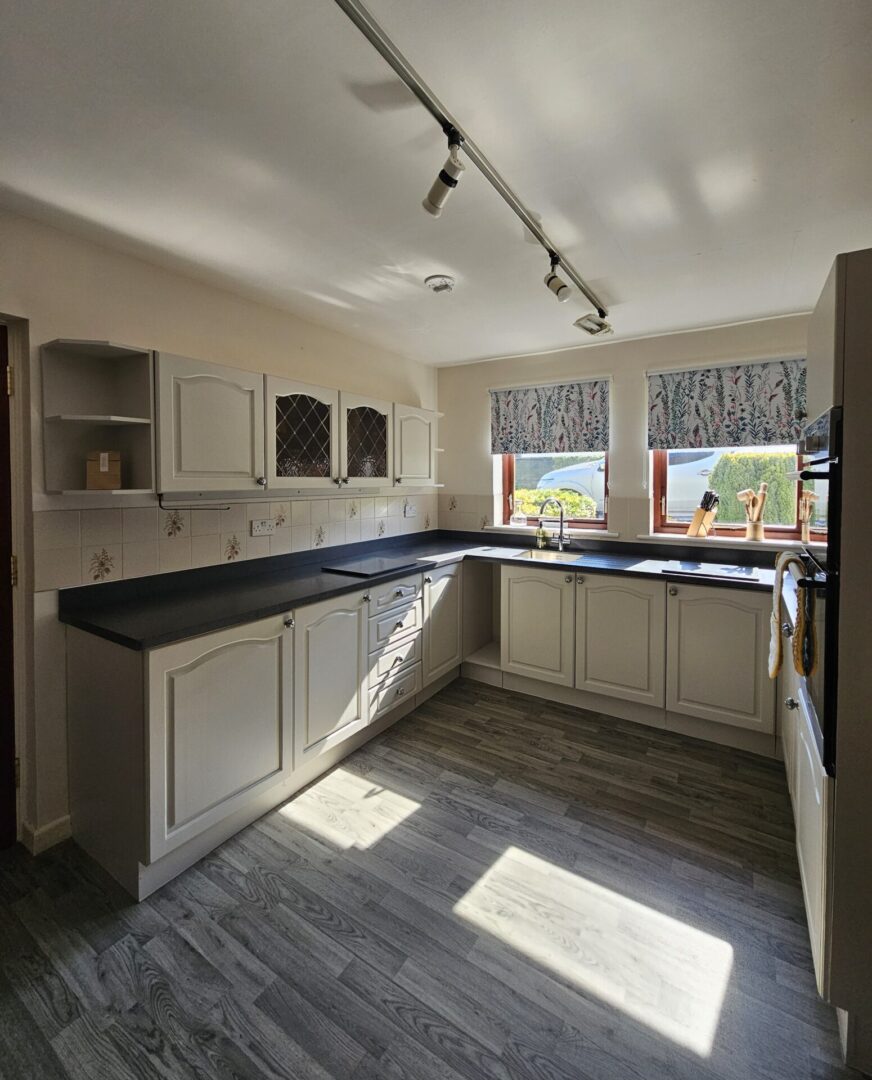 Limestone - hand painted kitchen transformation - A Twist of Somerset - commission painting
