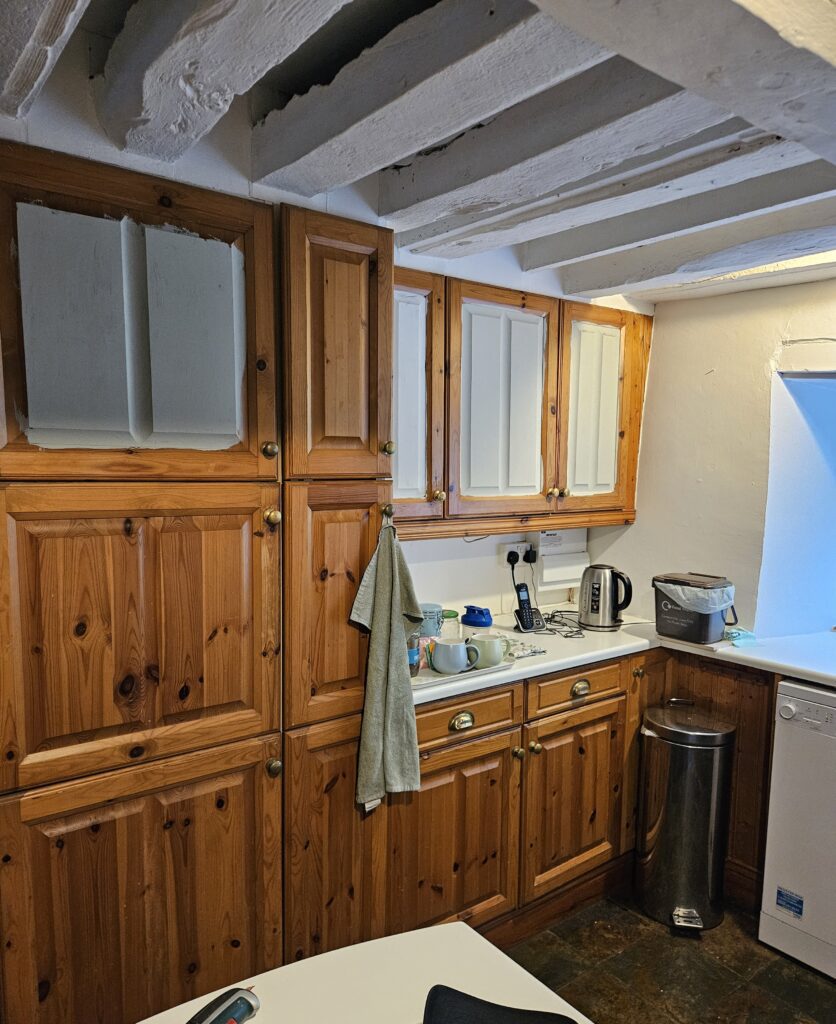 before and after - hand painted kitchen transformation - A Twist of Somerset - commission painting - Cupboard Cabinet Makeover before and after - hand painted kitchen transformation - A Twist of Somerset - commission painting - Cupboard Cabinet Makeover