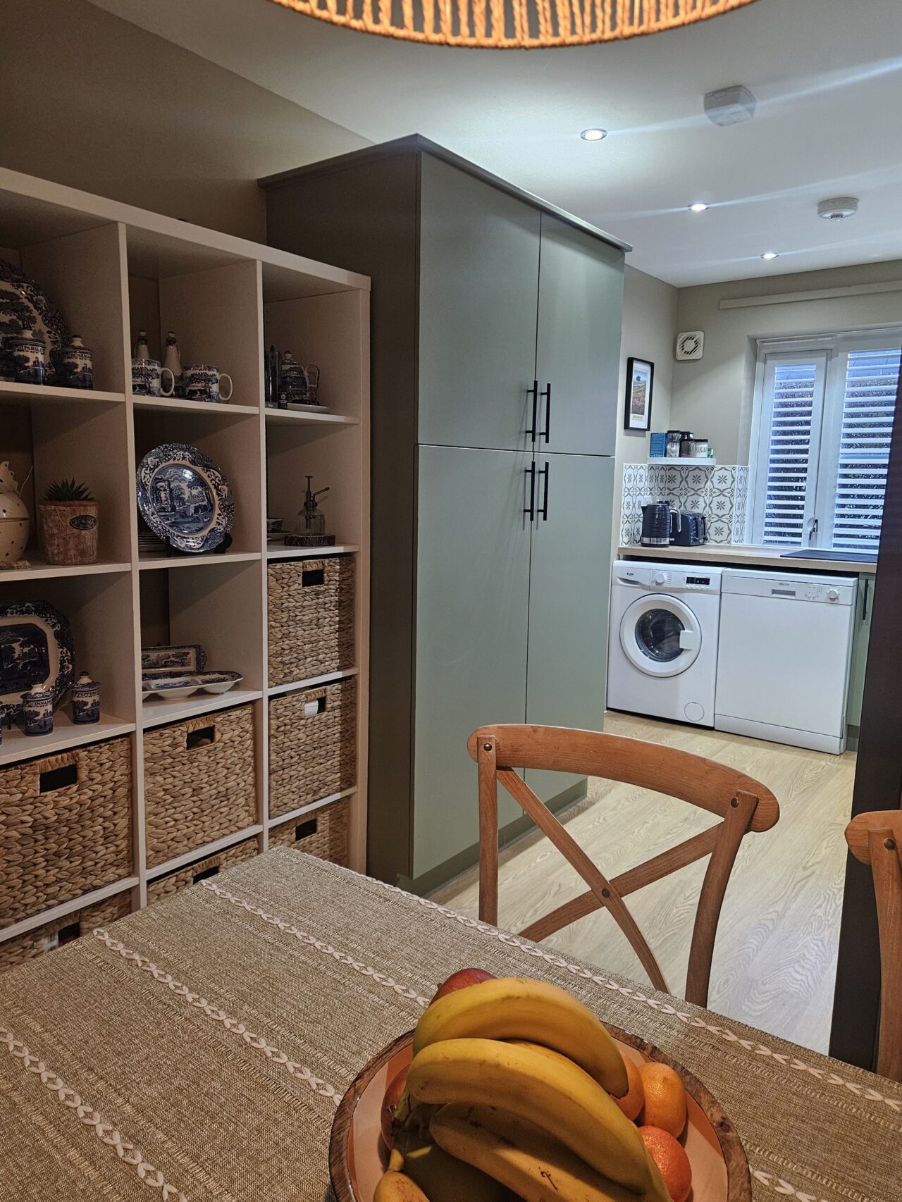 Sage Green - hand painted kitchen transformation - A Twist of Somerset - commission painting - Cupboard Cabinet Makeover