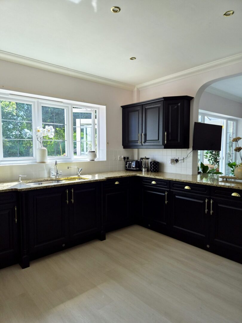 Jack Black - hand painted kitchen transformation - A Twist of Somerset - commission painting - Cupboard Cabinet Makeover