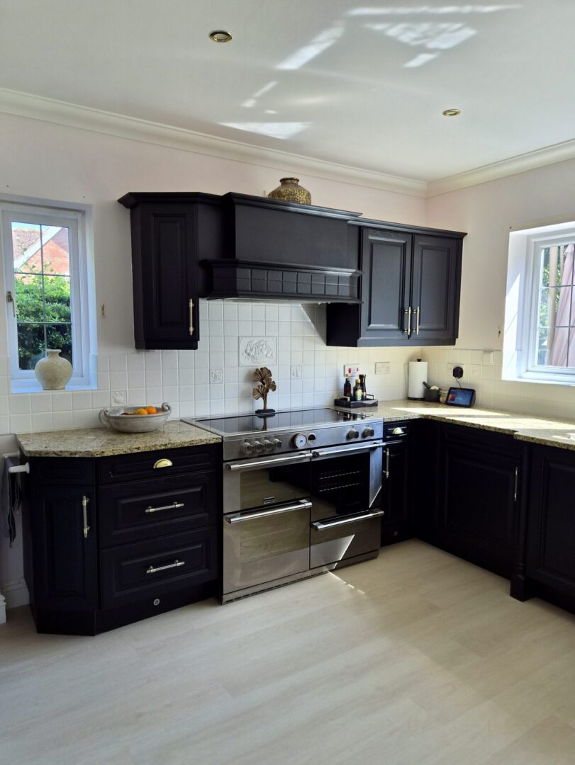 Jack Black - hand painted kitchen transformation - A Twist of Somerset - commission painting - Cupboard Cabinet Makeover