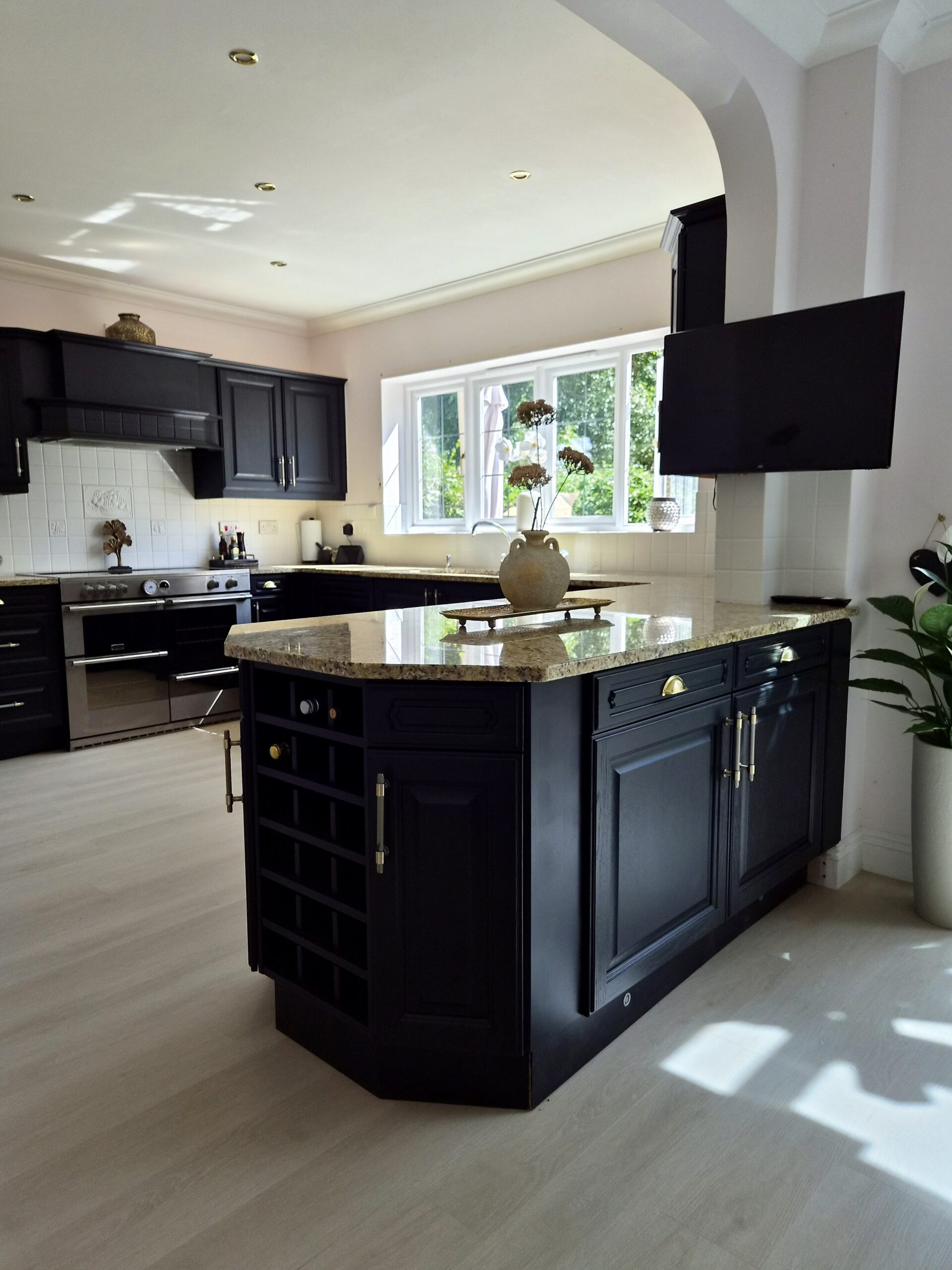 Jack Black - hand painted kitchen transformation - A Twist of Somerset - commission painting - Cupboard Cabinet Makeover