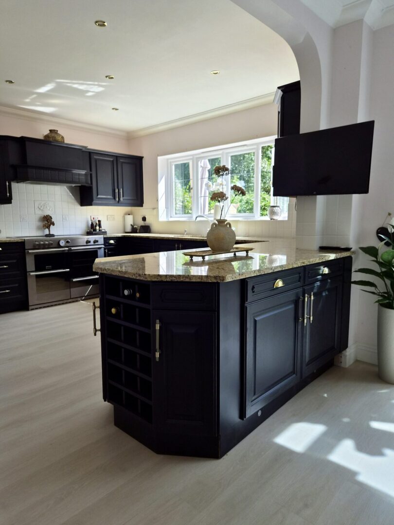 Jack Black - hand painted kitchen transformation - A Twist of Somerset - commission painting - Cupboard Cabinet Makeover