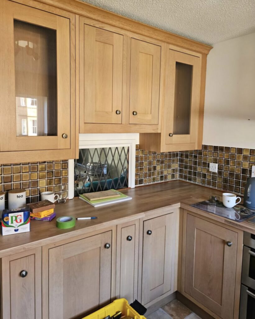 before and after - hand painted kitchen transformation - A Twist of Somerset - commission painting - Cupboard Cabinet Makeover before and after - hand painted kitchen transformation - A Twist of Somerset - commission painting - Cupboard Cabinet Makeover
