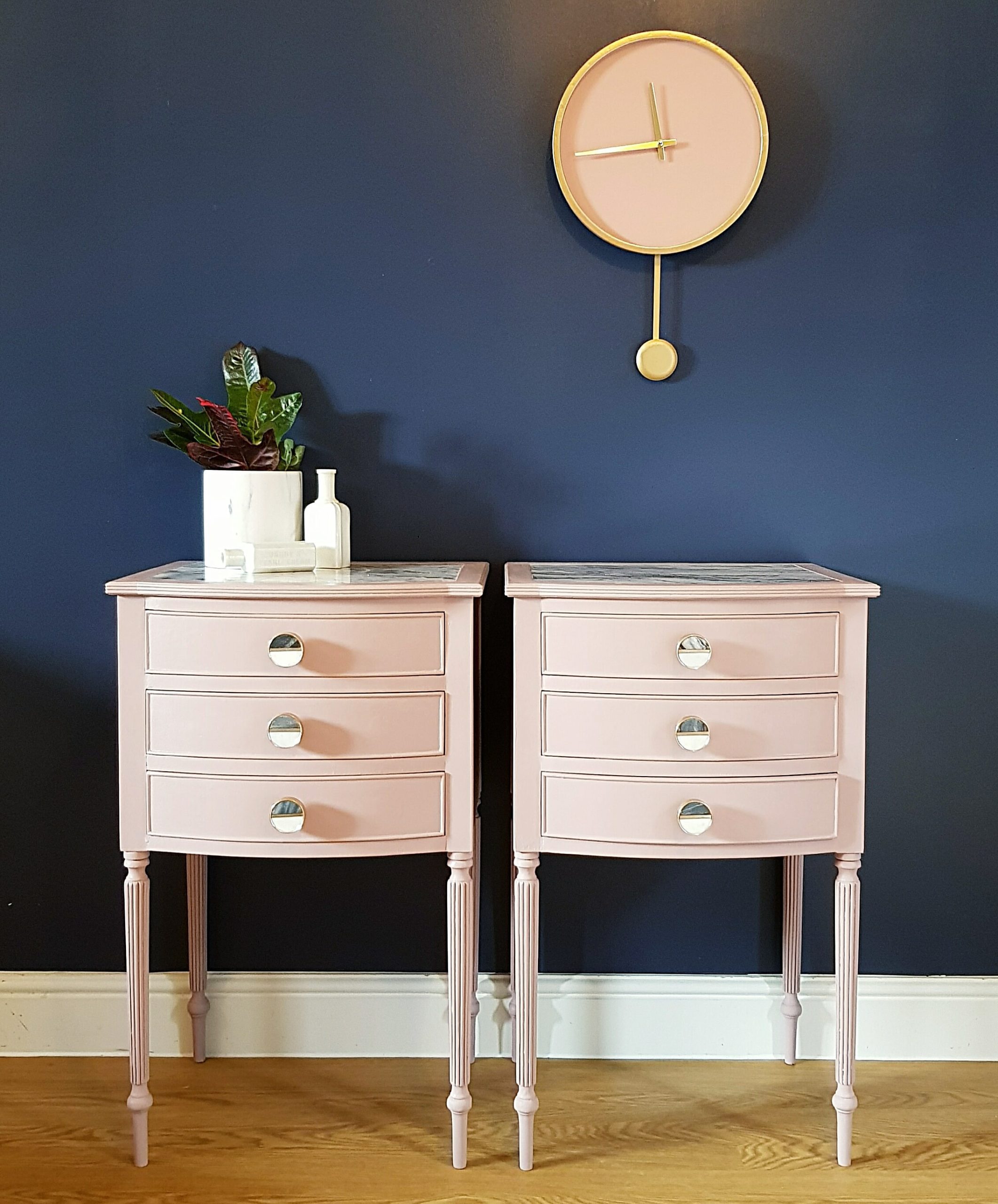 Blush Pink Bedside Tables – A Twist of Somerset
