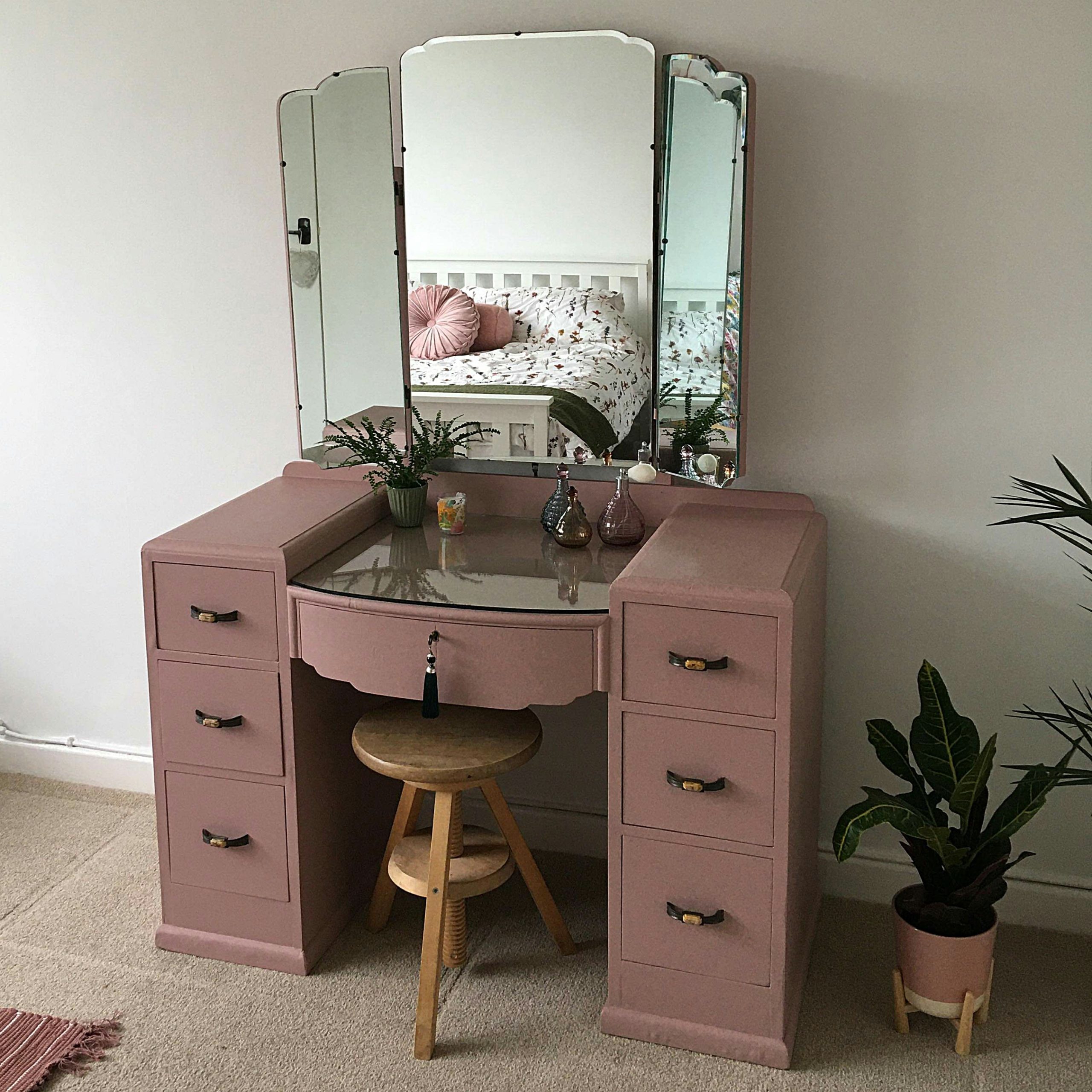Blush Pink Dressing Table A Twist of Somerset