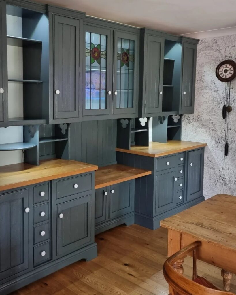 Downpipe - Dark Grey - hand painted kitchen transformation - A Twist of Somerset - commission painting - Cupboard Cabinet Makeover Downpipe - Dark Grey - hand painted kitchen transformation - A Twist of Somerset - commission painting - Cupboard Cabinet Makeover