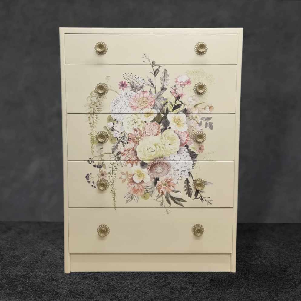 floral chest of drawers
