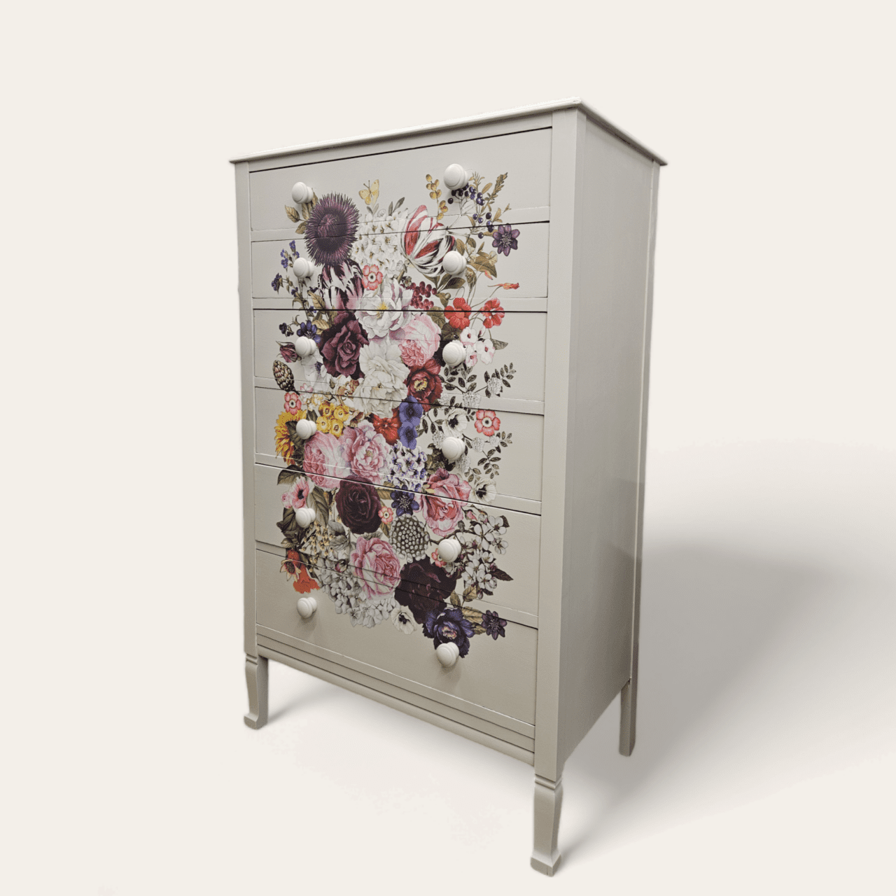 floral chest of drawers