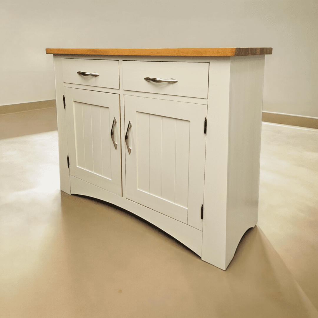 Sideboard in Matchstick - natural top - hand painted furniture - A Twist of Somerset - commission painting