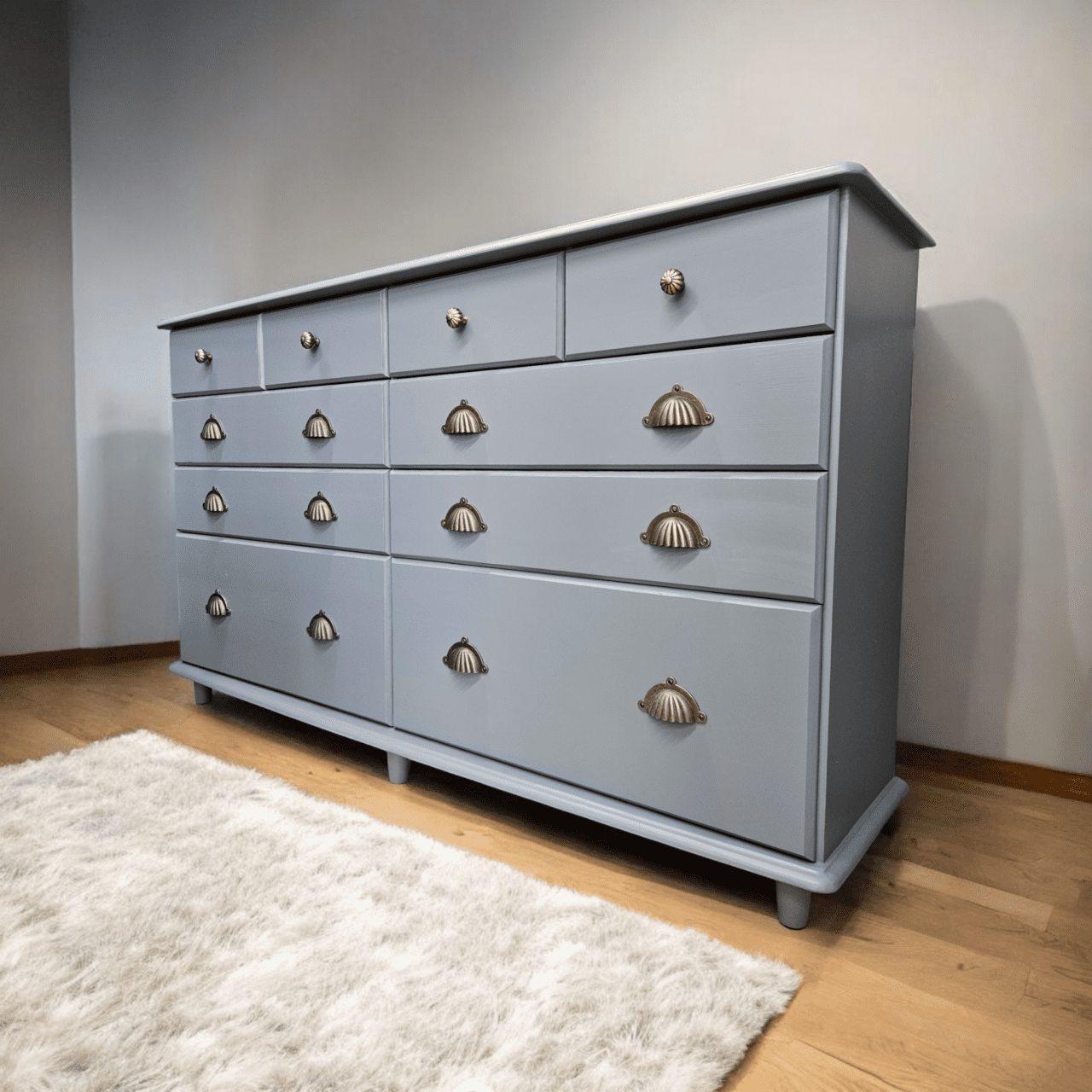 ten drawer chest of drawers in juniper ash