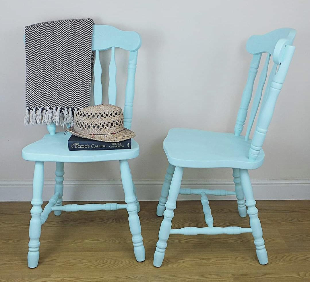 Pair of Blue Chairs