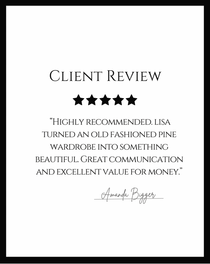 client testimonial - customer review - A Twist of Somerset - painted furniture - painted kitchen - painting service client testimonial - customer review - A Twist of Somerset - painted furniture - painted kitchen - painting service