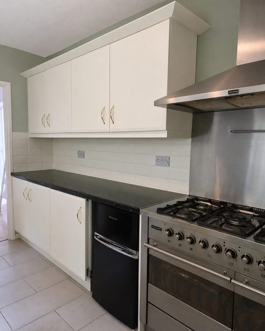 first light - cream - hand painted kitchen transformation - A Twist of Somerset - commission painting - Cupboard Cabinet Makeover