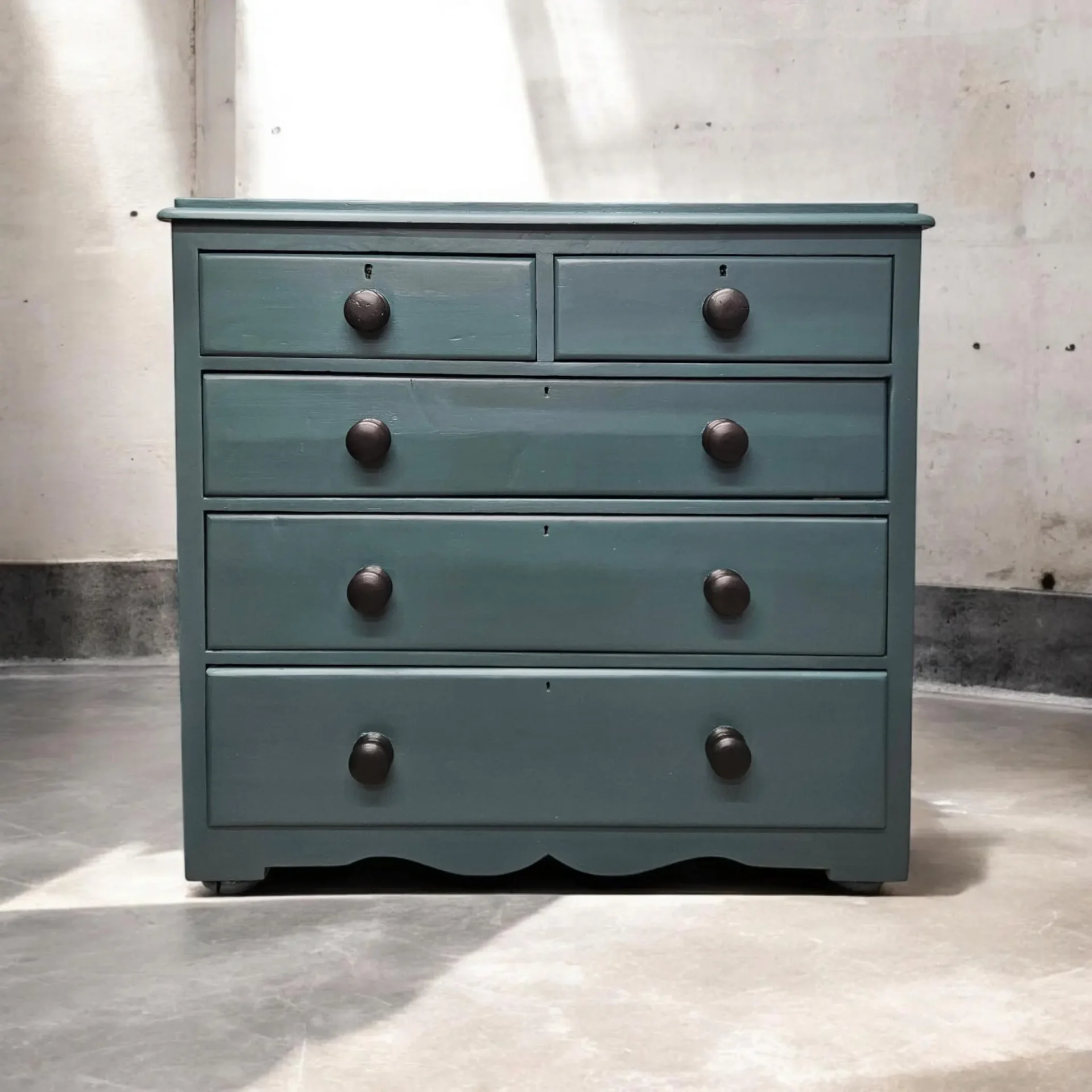 Victorian chest of drawers - hand painted furniture - Harley Green - A Twist of Somerset - painting commission