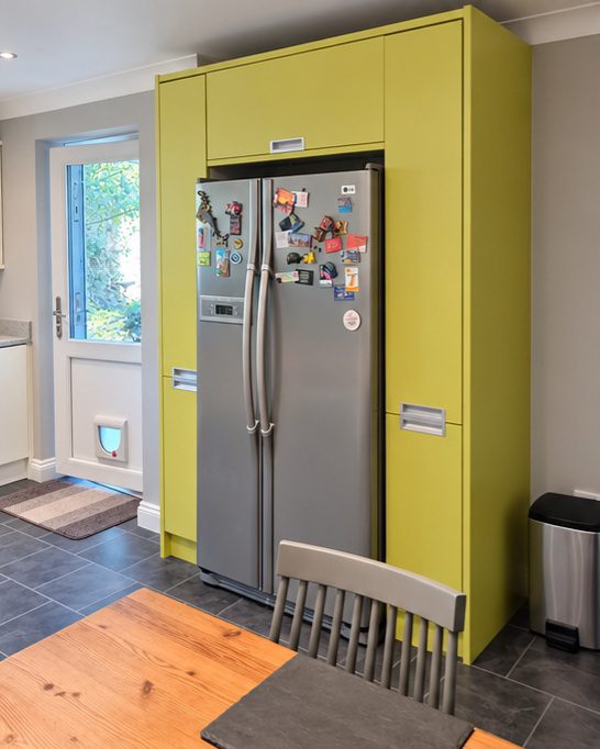 pale lime - green - hand painted kitchen transformation - A Twist of Somerset - commission painting - Cupboard Cabinet Makeover