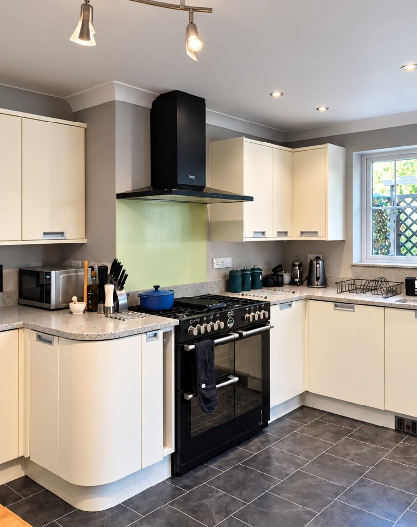first light - off white - cream - hand painted kitchen transformation - A Twist of Somerset - commission painting - Cupboard Cabinet Makeover
